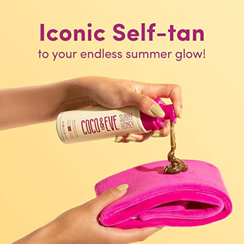 Coco & Eve Bali Bae Self Tan Set – Ultra Dark Mousse with Applicators