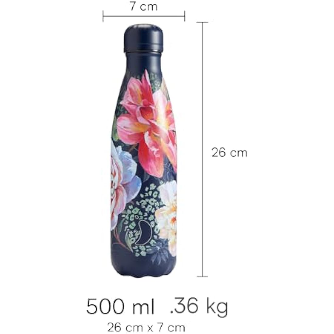Chilly's Insulated Water Bottle – 500ml Stainless Steel Leak Proof