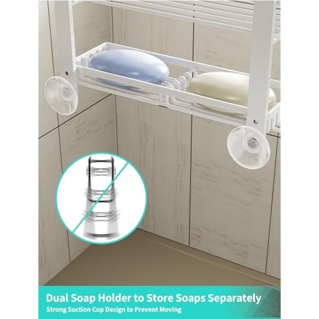 HapiRm Over the Door Shower Caddy – 4-Tier Rustproof Stainless Steel Organizer
