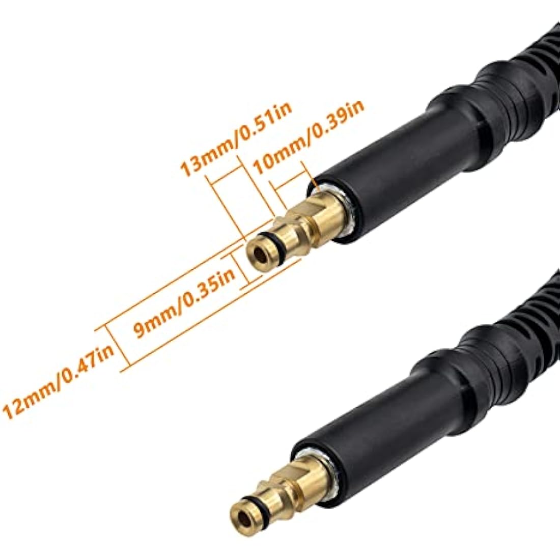 Fai Top 15M Pressure Washer Hose for Karcher K2-K7 | M22 Coupling