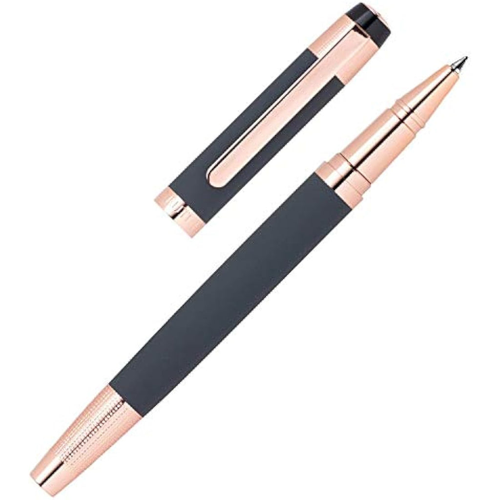 Cerruti 1881 Thames Rollerball Pen – Gold Plated & Grey Lacquer