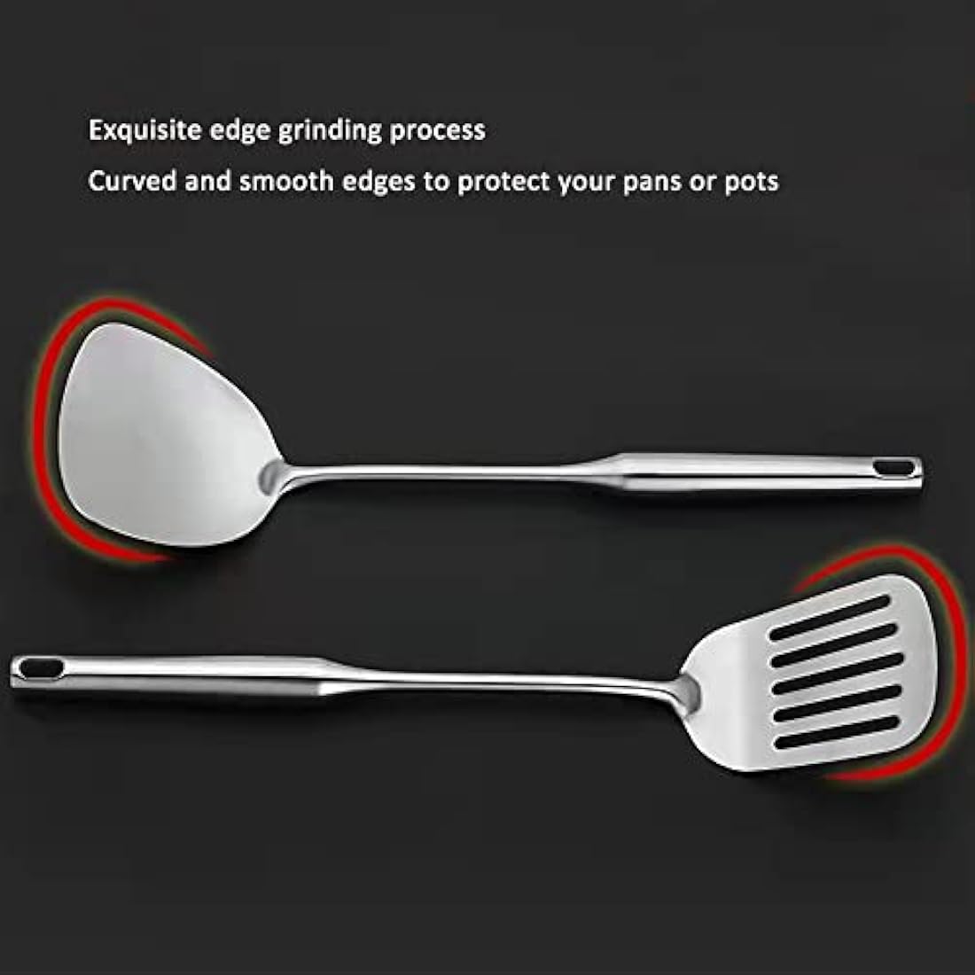 304 Stainless Steel Kitchen Utensils Set | 6-Piece Cooking Tools