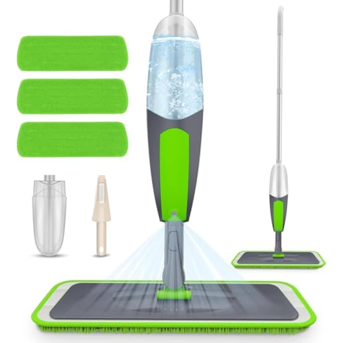 ILAVCOOL Spray Mop for Floor Cleaning | 3 Reusable Pads & 550ML Bottle