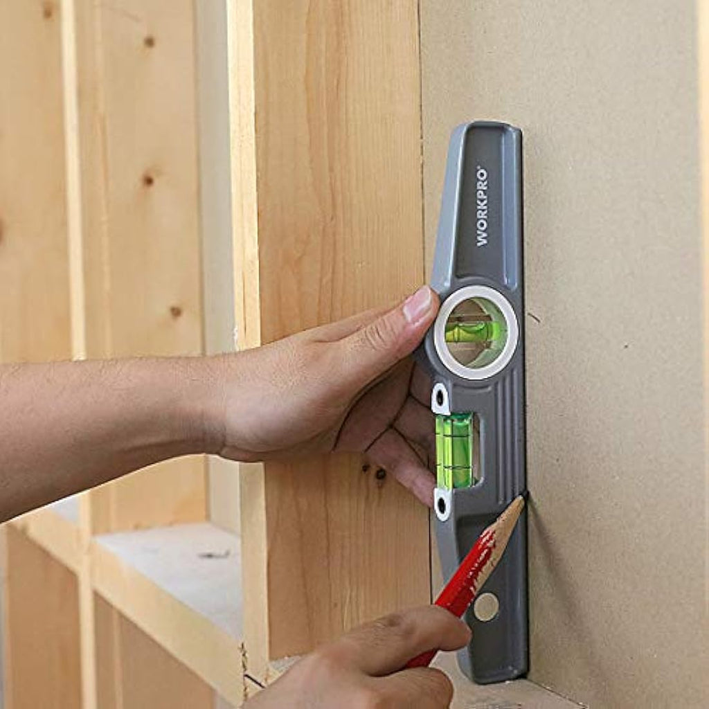 WORKPRO 3-Piece Spirit Level Set (9", 16", 24") – Magnetic Box Beam