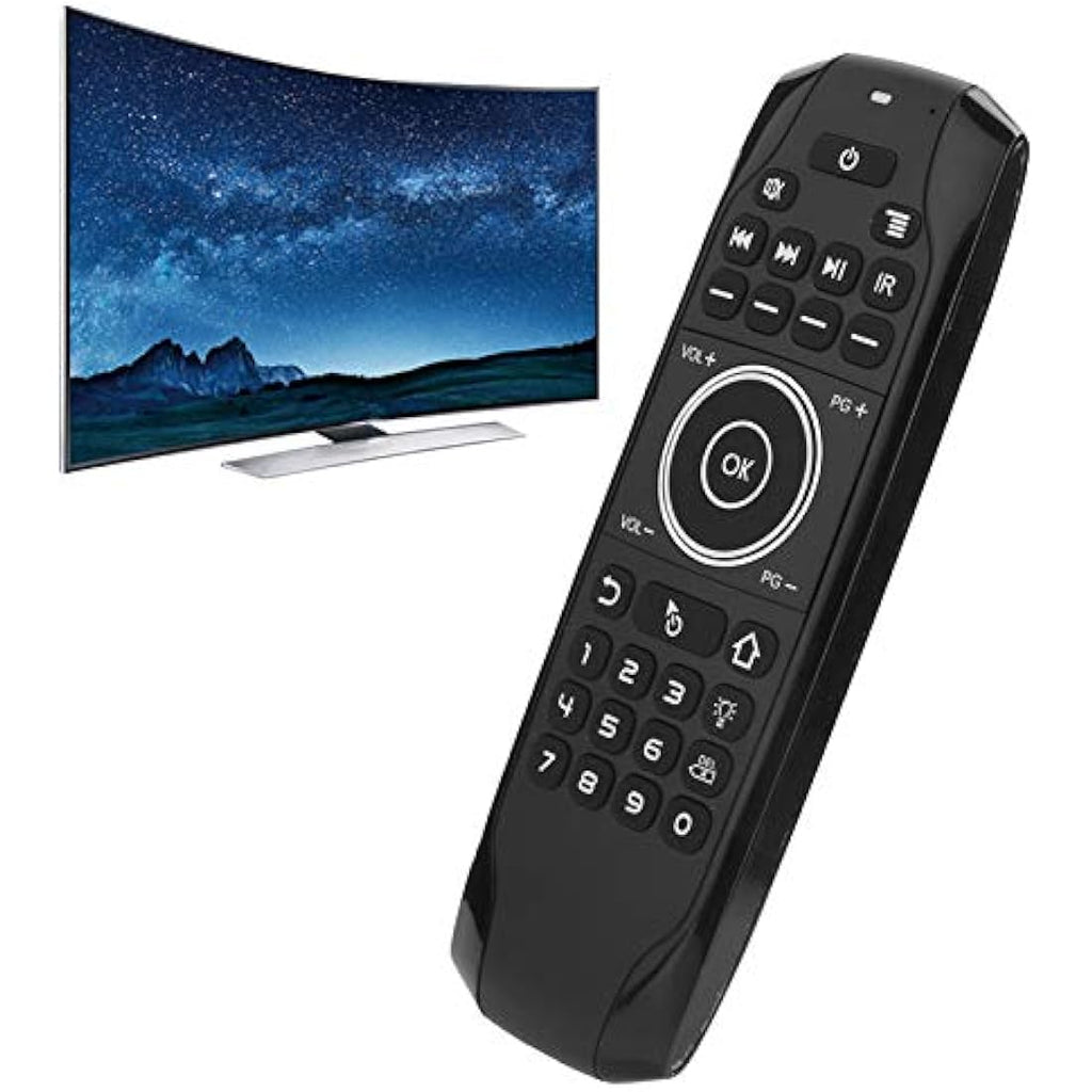 ASHATA Bluetooth 5.0 Air Mouse – Wireless Keyboard with 6-Axis Gyroscope