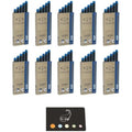 Parker Quink Blue Ink Cartridges - Long Erasable Refills (Pack of 50)