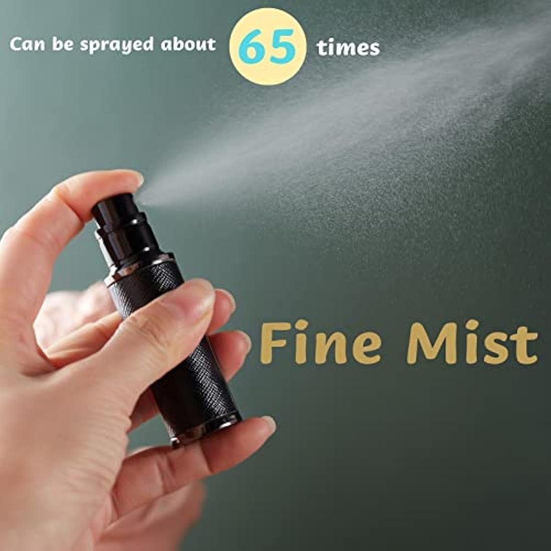 VVGAOGES Refillable Perfume Atomiser | 5ml Leather Travel Spray - White