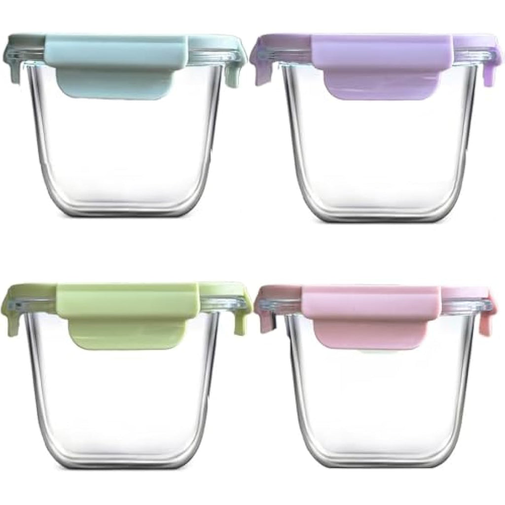 Jolof Store Glass Food Containers - 920ml Airtight Borosilicate (4 Pack)
