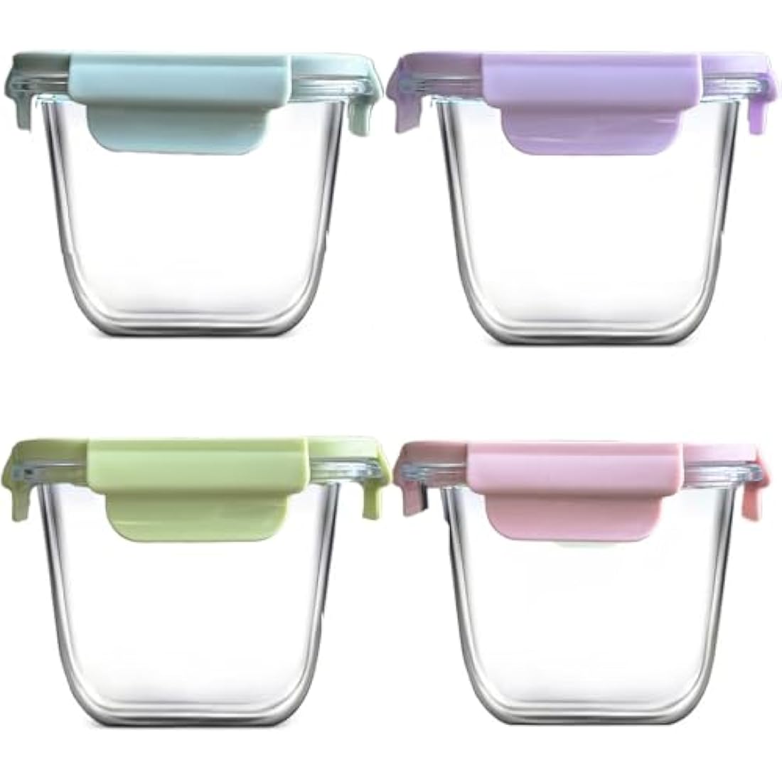 Jolof Store Glass Food Containers - 920ml Airtight Borosilicate (4 Pack)