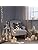 Lights4fun Large Nautical Wooden LED Candle Lantern with Timer | 34cm