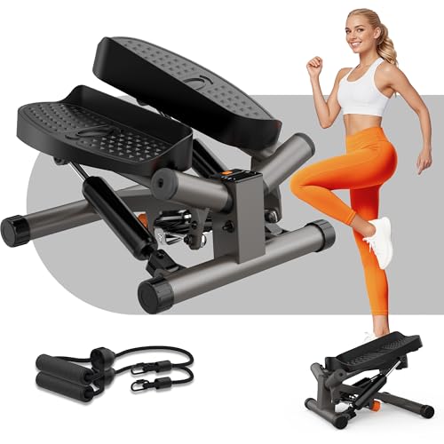Niceday Twist Stepper with Resistance Bands - Mini Home Exercise Machine