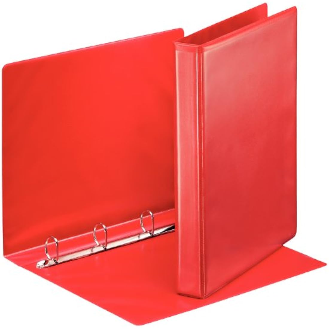 Esselte A4 4-Ring Binder, 30mm Spine, 190 Sheet Capacity – Red