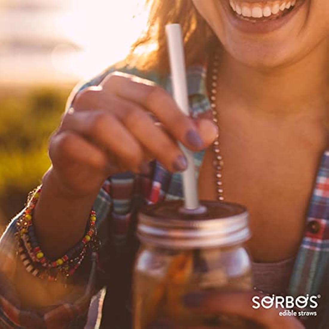 SORBOS Edible Flavored Straws – Assorted, Biodegradable (200 Pack)