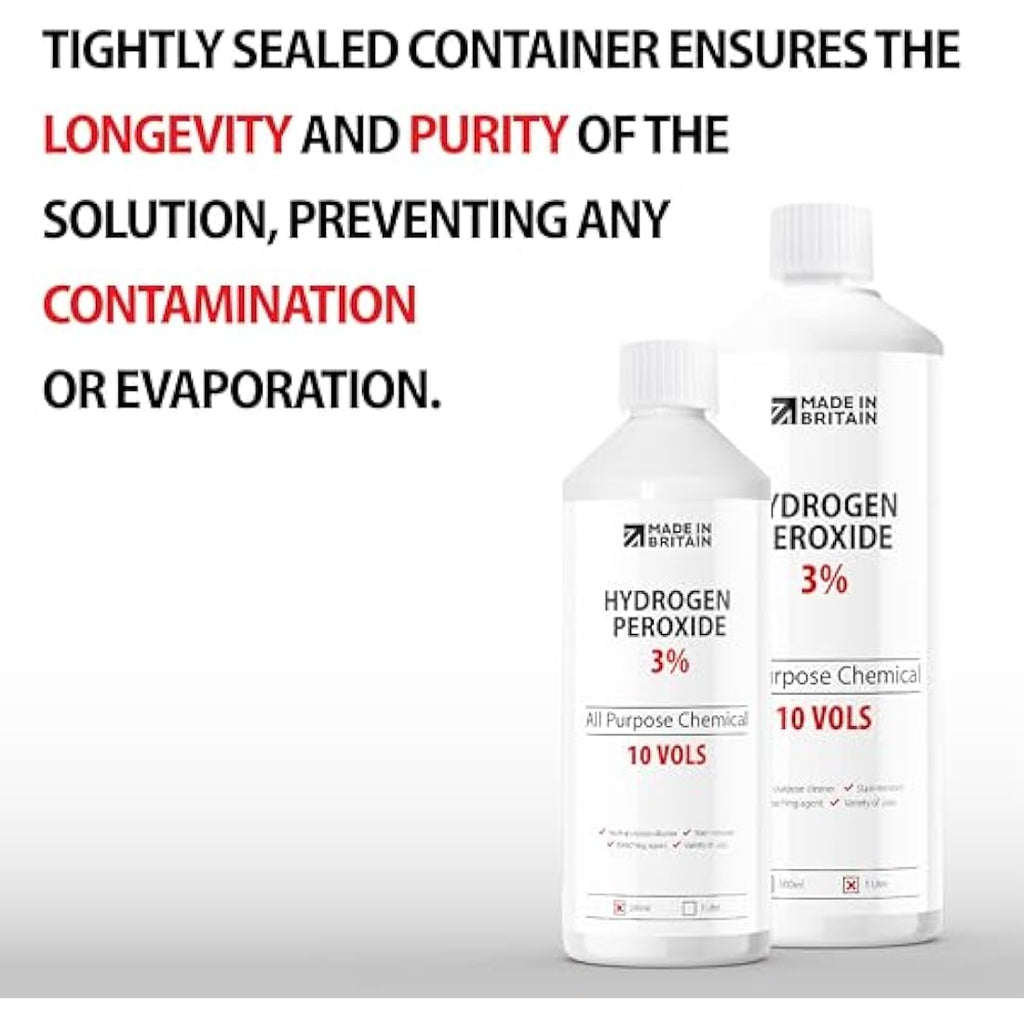 ChemLab Hydrogen Peroxide 3% - 1L Multi-Purpose Disinfectant Cleaner