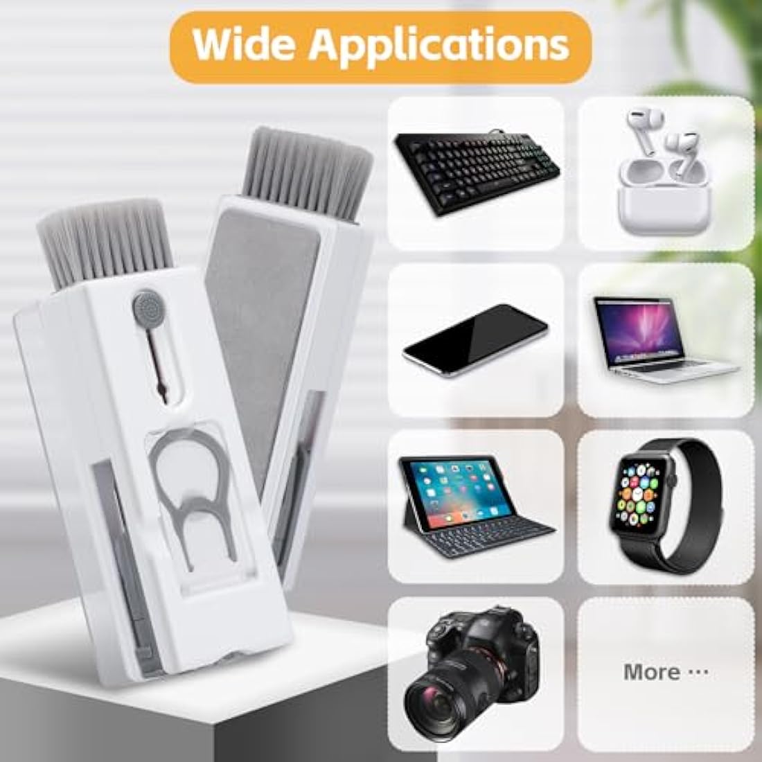 Alyvisun 11-in-1 Keyboard Cleaning Kit | Laptop & Phone Cleaner, Grey
