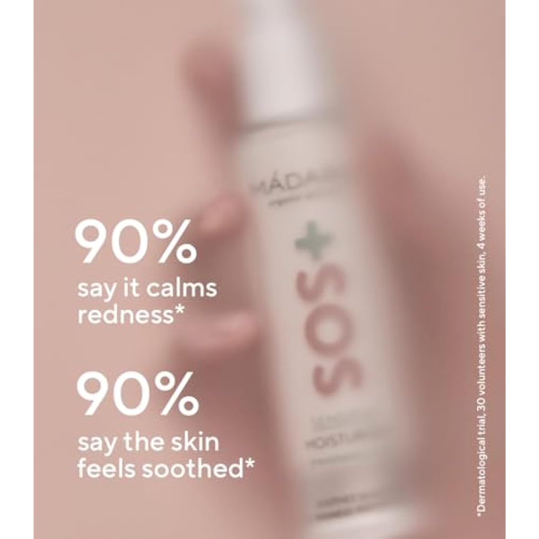 MÁDARA SOS+ Sensitive Face Moisturiser – Organic Hydrating Cream, 50ml