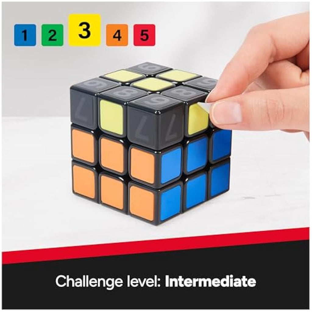 Rubik’s Coach Cube – 3x3 Learning Puzzle with Peel to Reveal Stickers