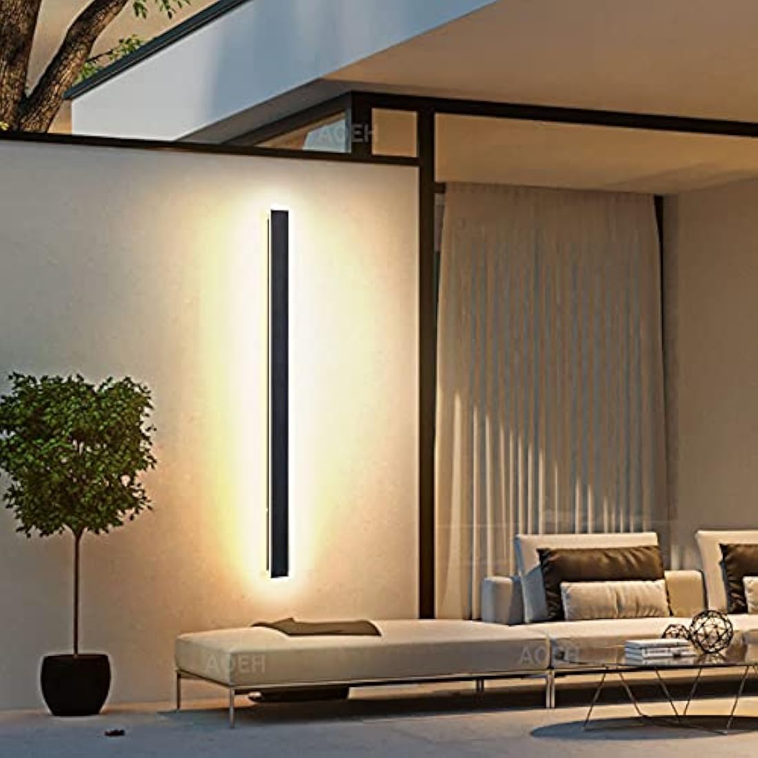 Modern LED Outdoor Wall Sconce | IP65 Waterproof 60cm
