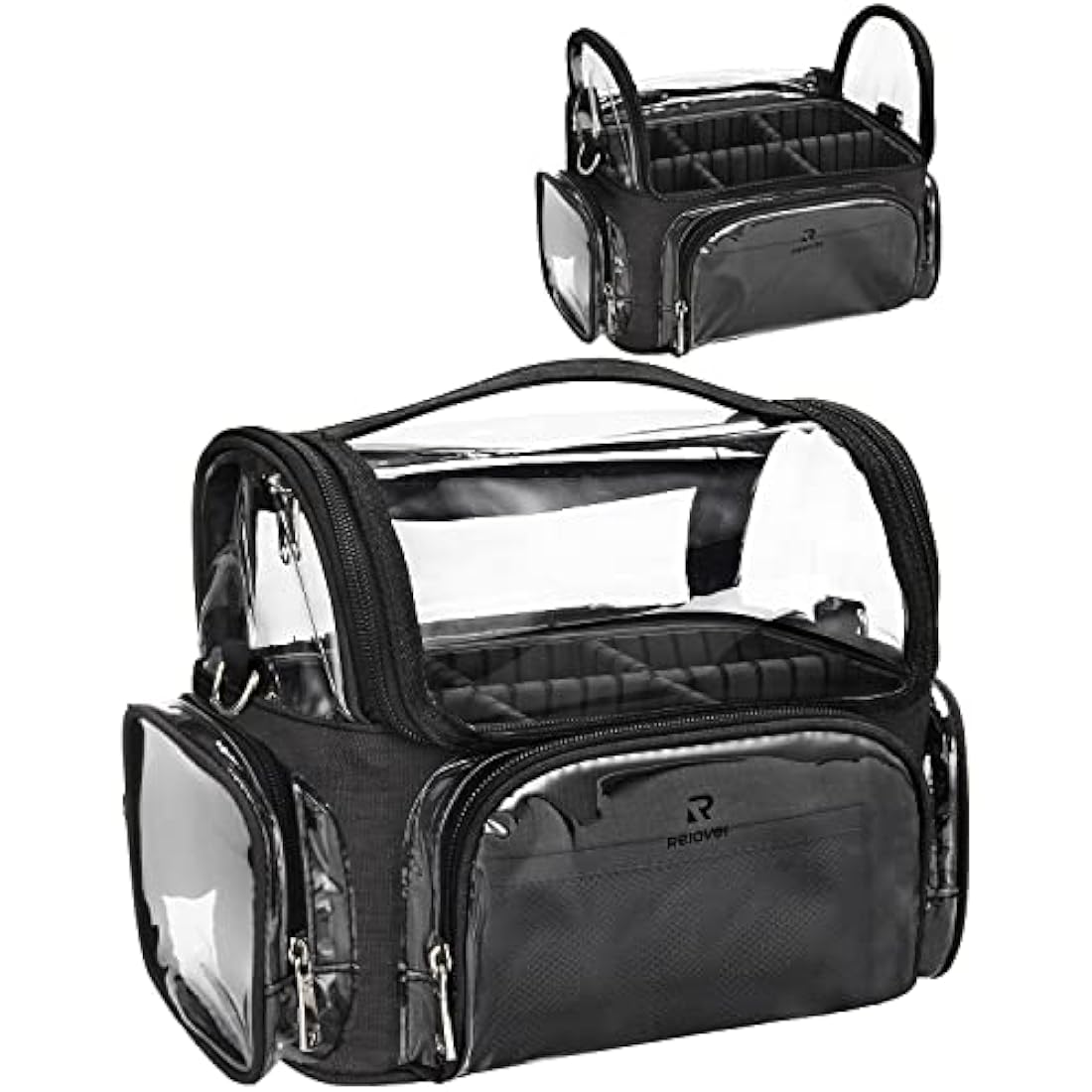 Relavel Professional Makeup Brush Case | Clear Waterproof Travel Organizer