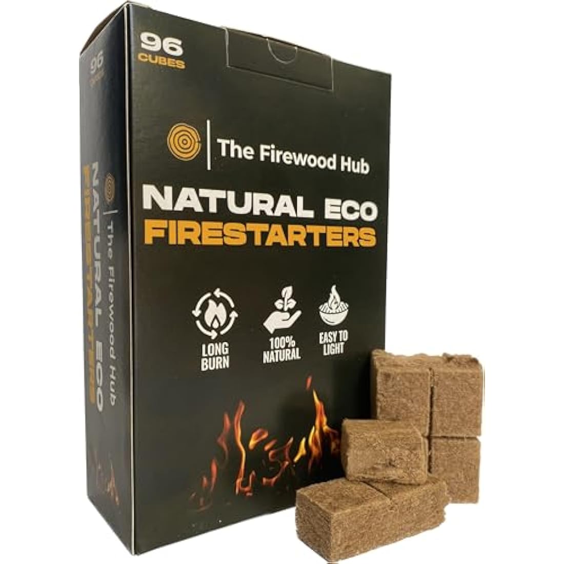 96 Natural Wood Firelighters – Eco-Friendly BBQ Starters