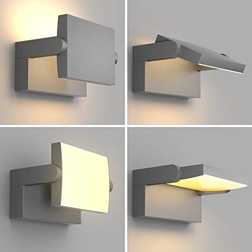 Klighten 24W LED Wall Light | IP65 Waterproof Adjustable Aluminum Lamp
