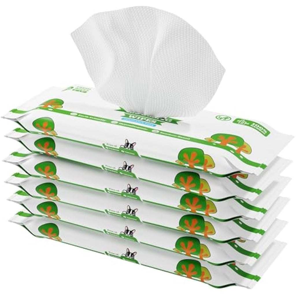 Pogi's Plant-Based Dog Wipes – Hypoallergenic Fragrance Free 120-Count