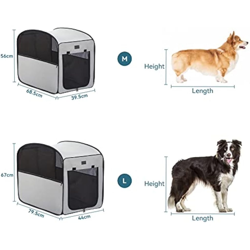 Petsfit Collapsible Soft Dog Crate | Portable Pop Up Travel Kennel