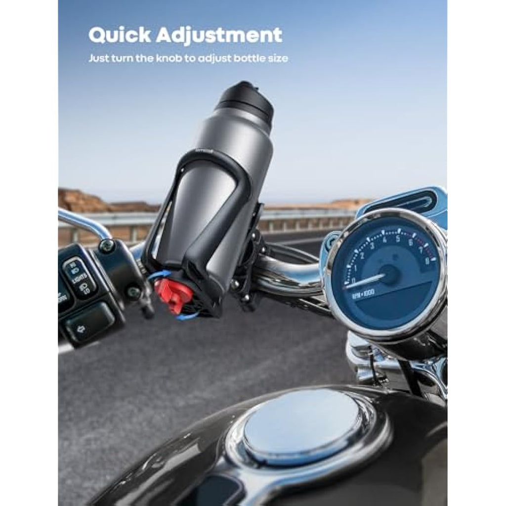 Lamicall Adjustable Bike Water Bottle Holder | Handlebar & Frame Mount