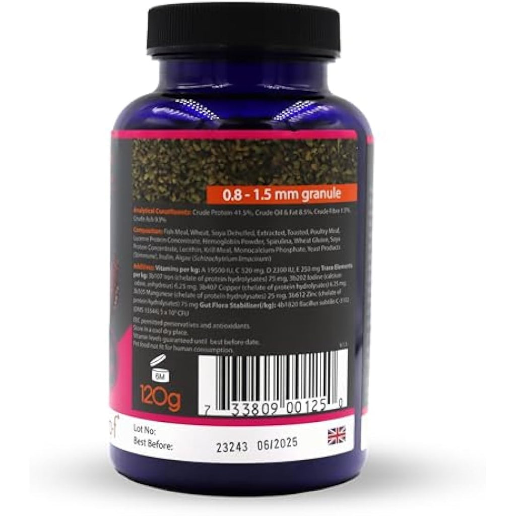 NT Labs Pro-f Probiotic Tropical Fish Food – Spirulina Granules (120g)