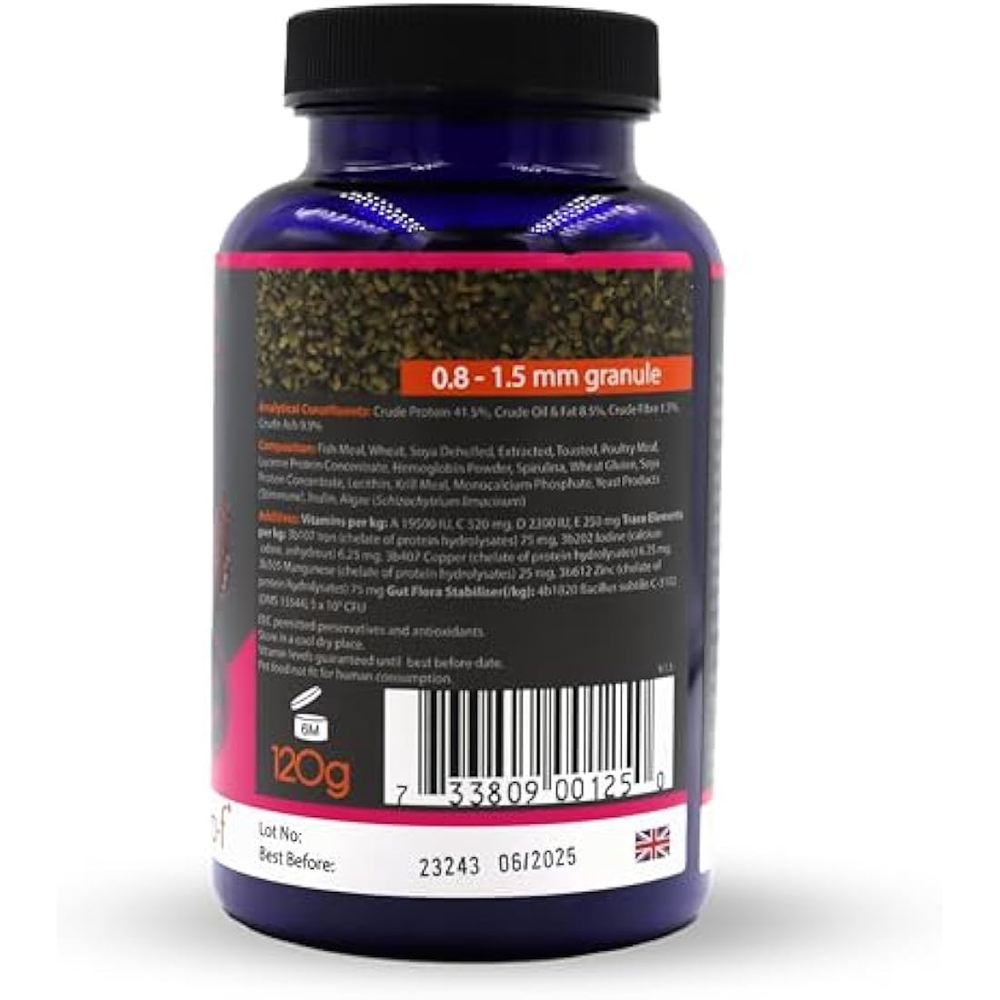 NT Labs Pro-f Probiotic Tropical Fish Food – Spirulina Granules (120g)