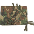 Mil-Tec Multi-Purpose Military Tarp | Woodland Camo Outdoor Shelter