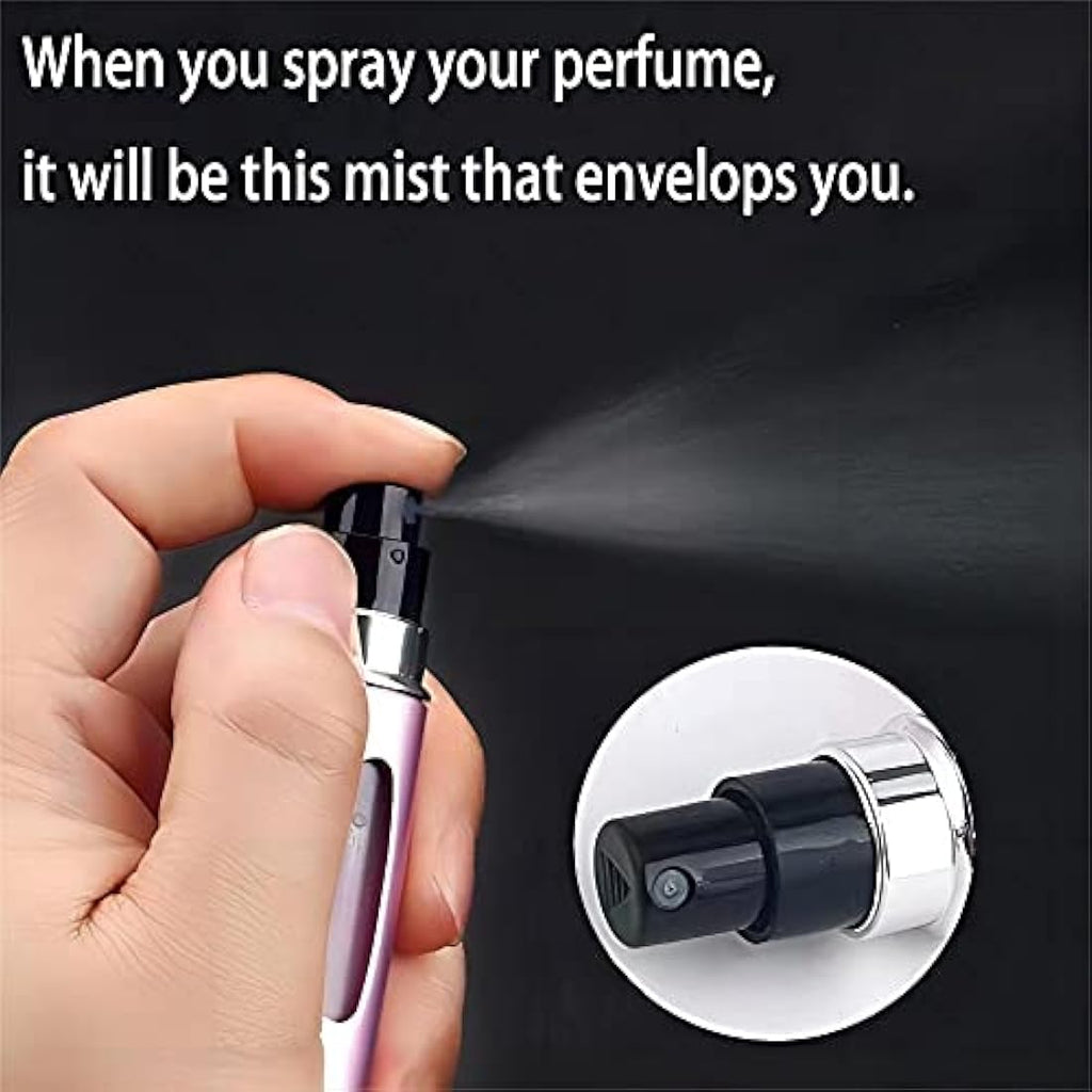 Jolof Store 5ml Perfume Atomiser - 2 Pack Refillable Travel Spray Bottles