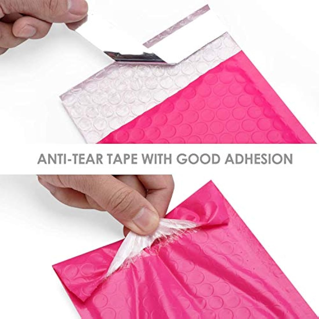 Switory Pink Poly Bubble Mailers | 4x7 Inch Padded Shipping Envelopes, 50 Pack