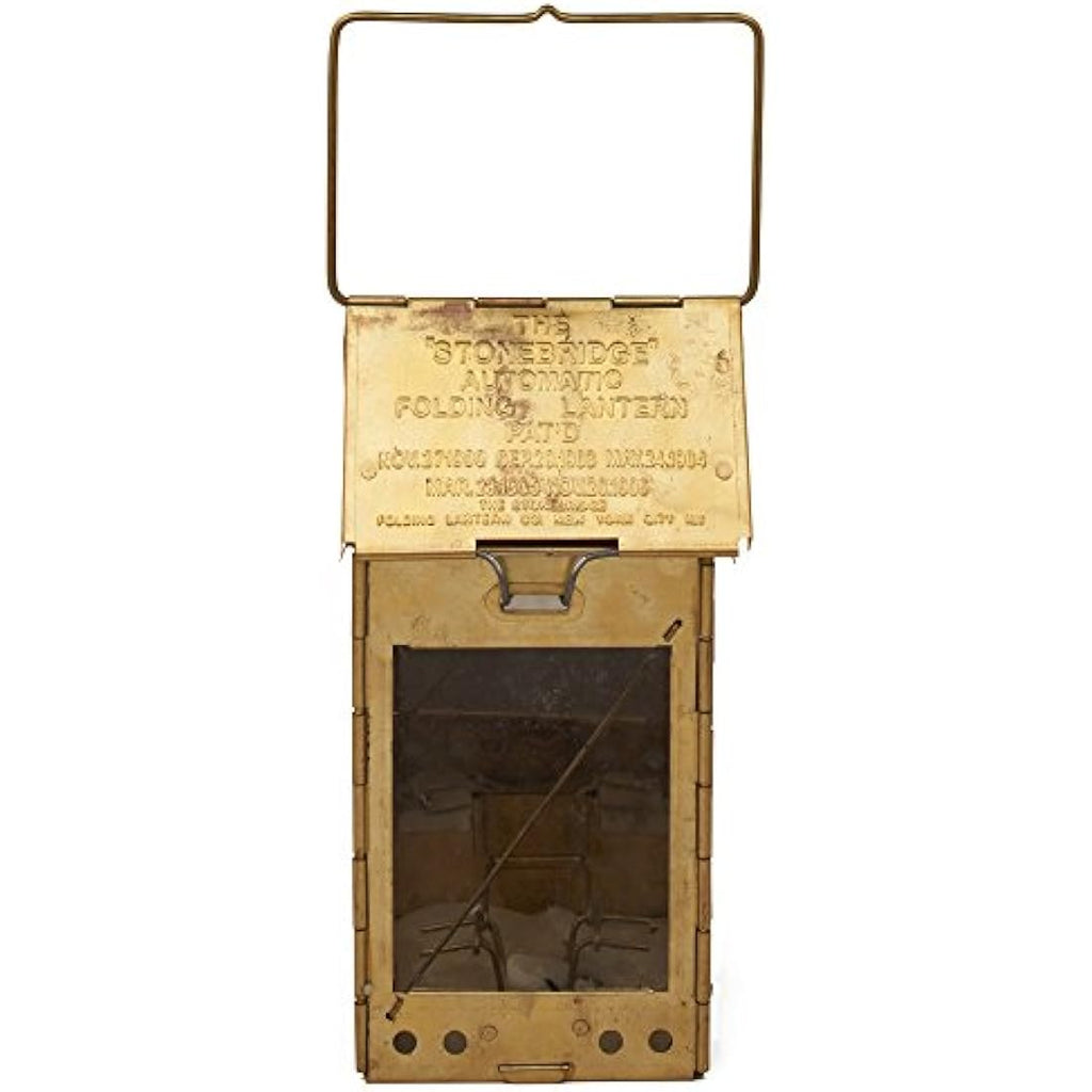 Kings County Tools Brass Candle Lantern – Collapsible Vintage Camping Gear