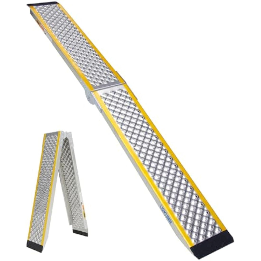LIEKUMM Folding Aluminum Motorcycle Ramp | 300kg Capacity Loading Ramp