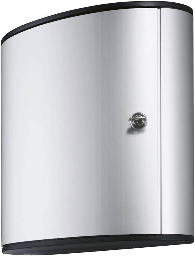 Durable Key Safe Box 54 - Wall Mounted Lockable Cabinet - Holds up to 54 Key Clips - Includes Secure Lock - Aluminium and Includes 6 Key Clips - image 2