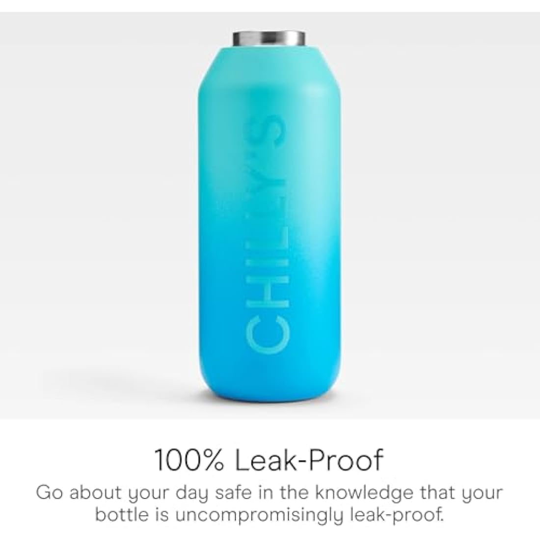 Chilly's Series 2 Flip Water Bottle – Insulated Stainless Steel, 1L