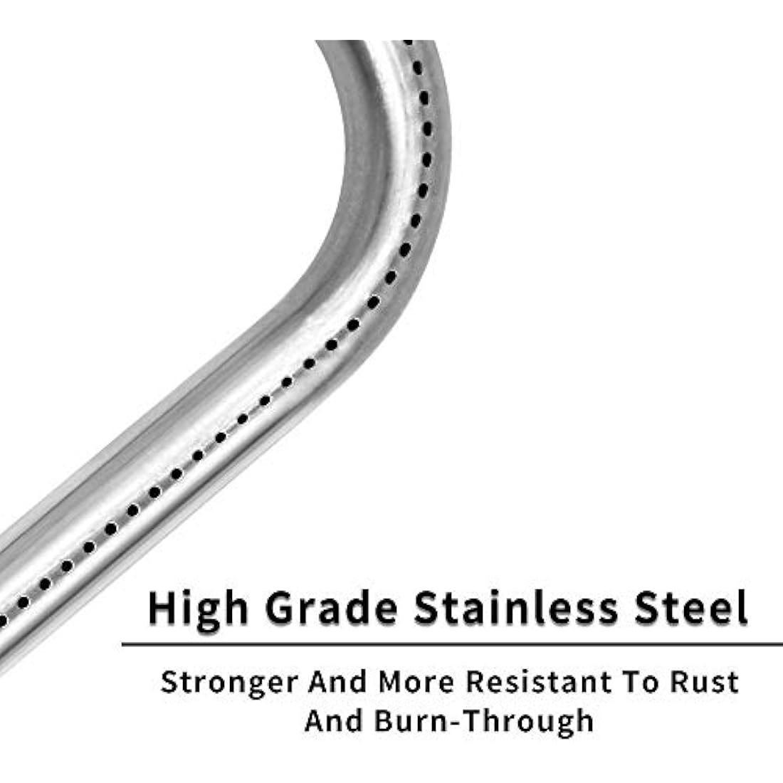 LOKHING 52cm Grill Burner Tube for Weber Q200 Q220 Q2000 Q2200 Series