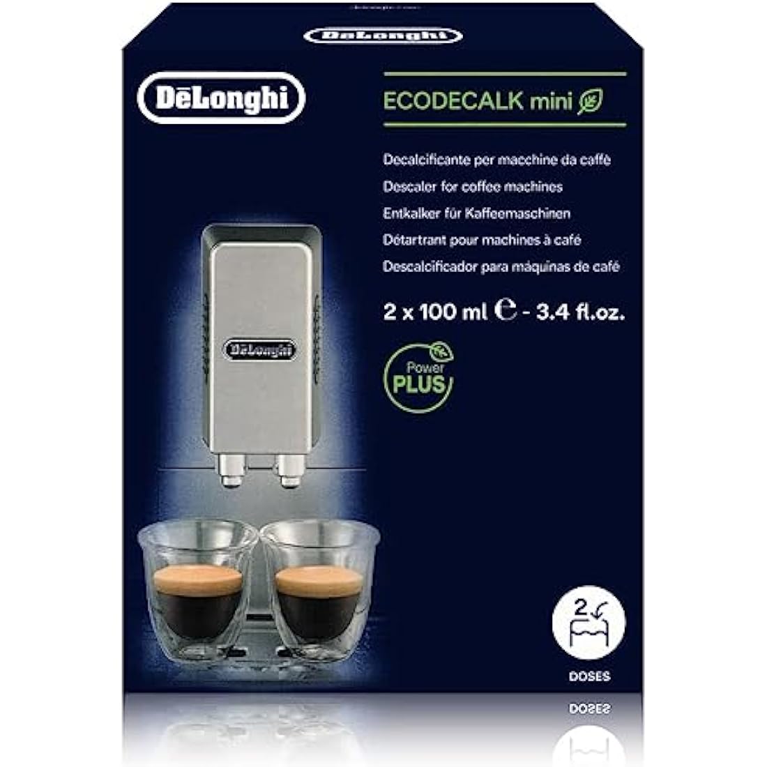 DeLonghi EcoDecalk Descaler – 10x 100ml Value Pack for Coffee Machines