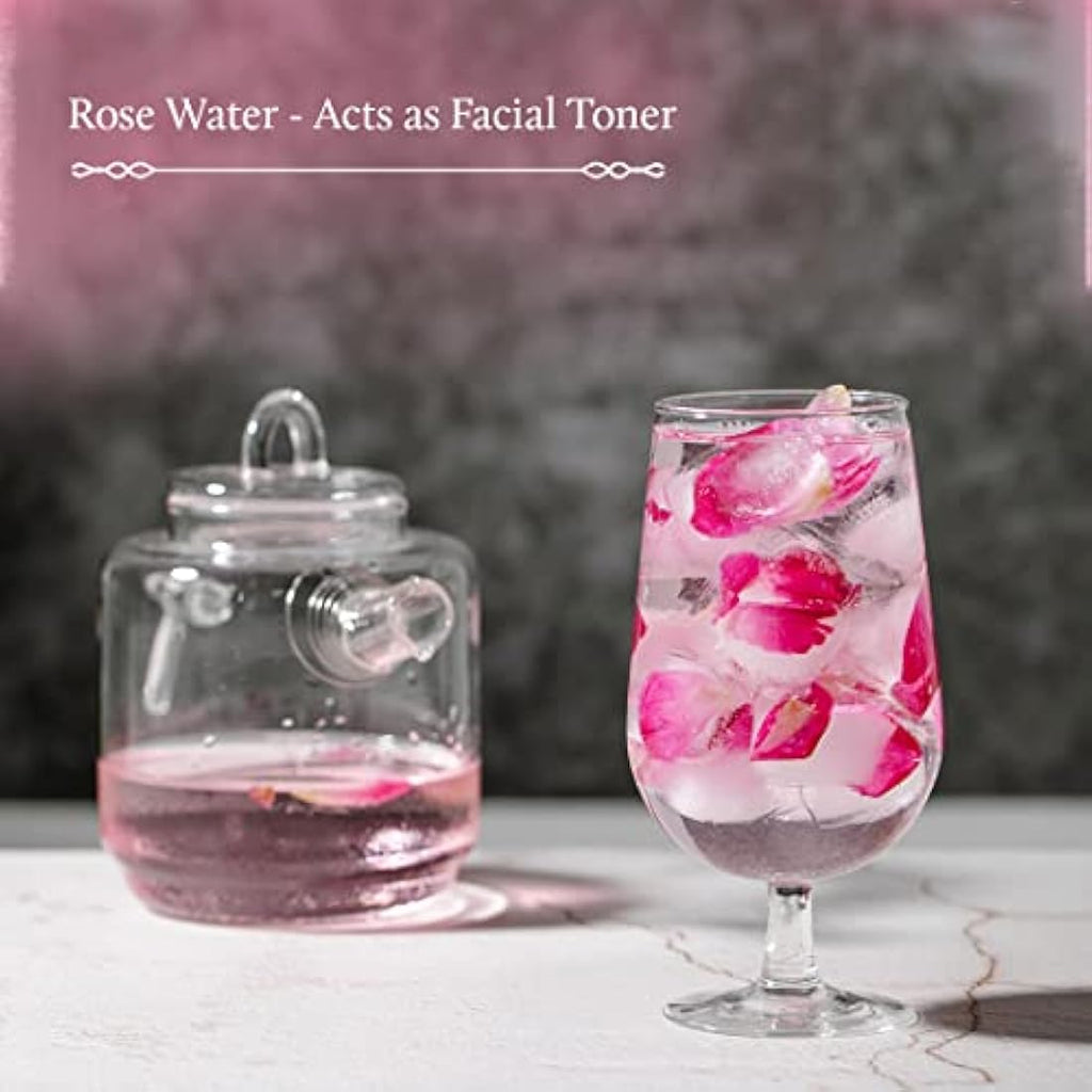 Blue Nectar Pure Rose Water Face Toner - Natural Pore Tightening Mist (200ml)