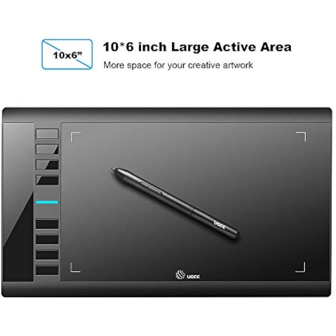 UGEE M708 Graphic Drawing Tablet | 10x6in Pad with 8192 Level Stylus