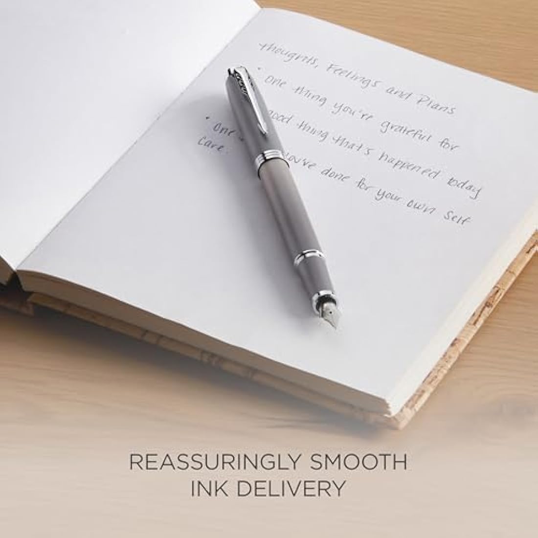 Parker IM Fountain Pen – Grey Gradient with Chrome Trims, Fine Nib