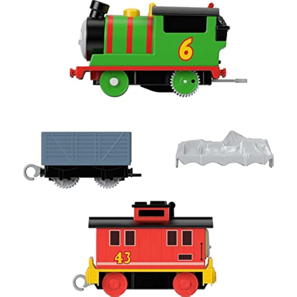 Thomas & Friends Motorized Percy Train with Brake Car Bruno Toy