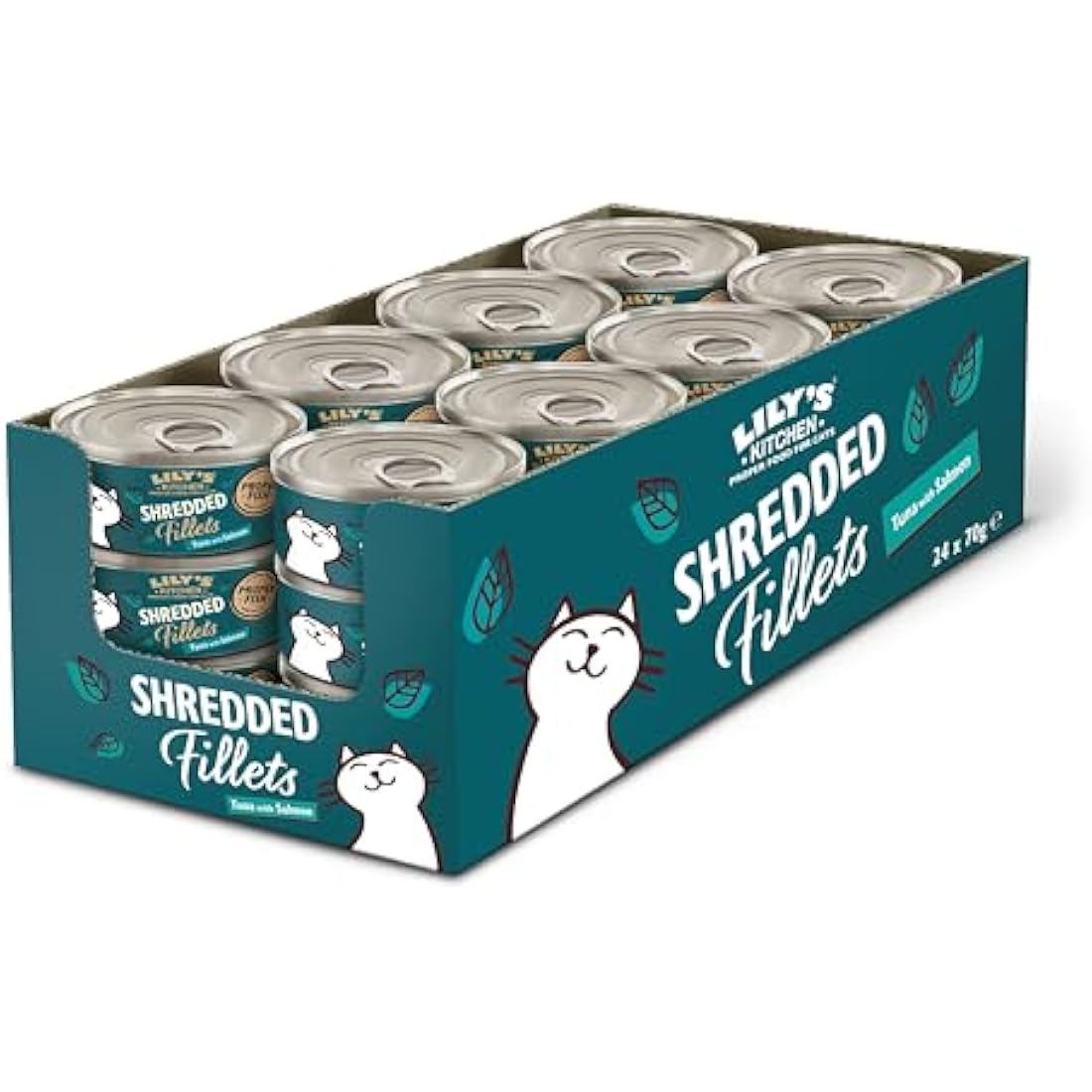 Lily's Kitchen Grain Free Wet Cat Food - Tuna & Salmon (24 x 70g)