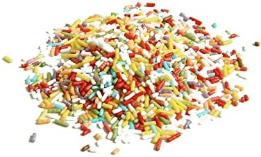 Sephra Rainbow Sprinkles – 1kg Multicoloured Sugar Strands for Baking