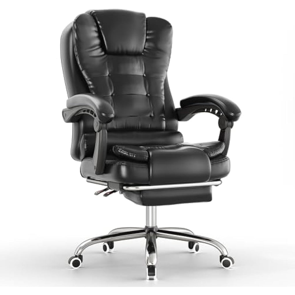 Blisswood Executive Office Chair – Ergonomic Reclining PU Leather Black