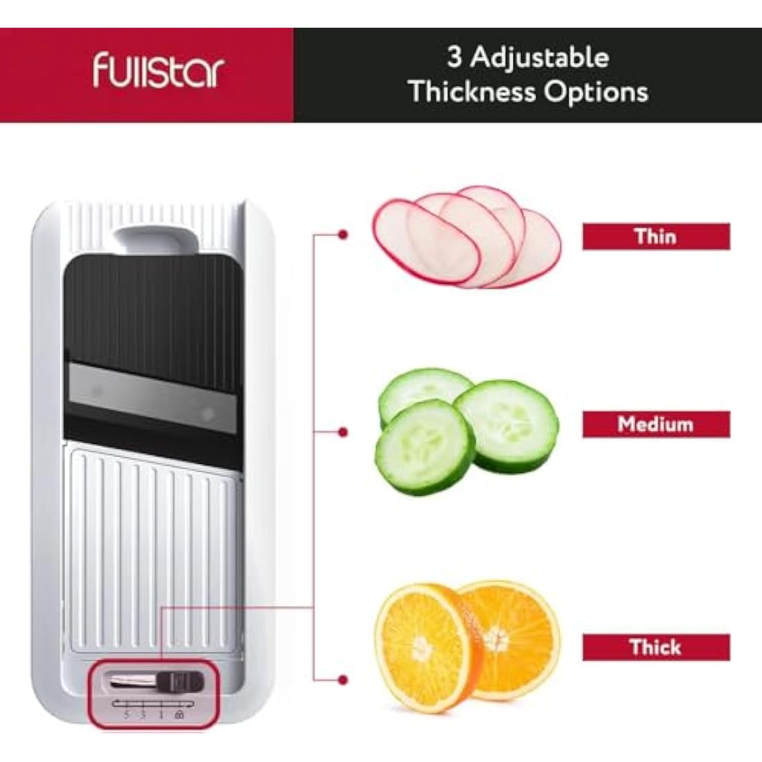 Fullstar Vegetable Chopper | 5-in-1 Mandoline Slicer & Spiralizer