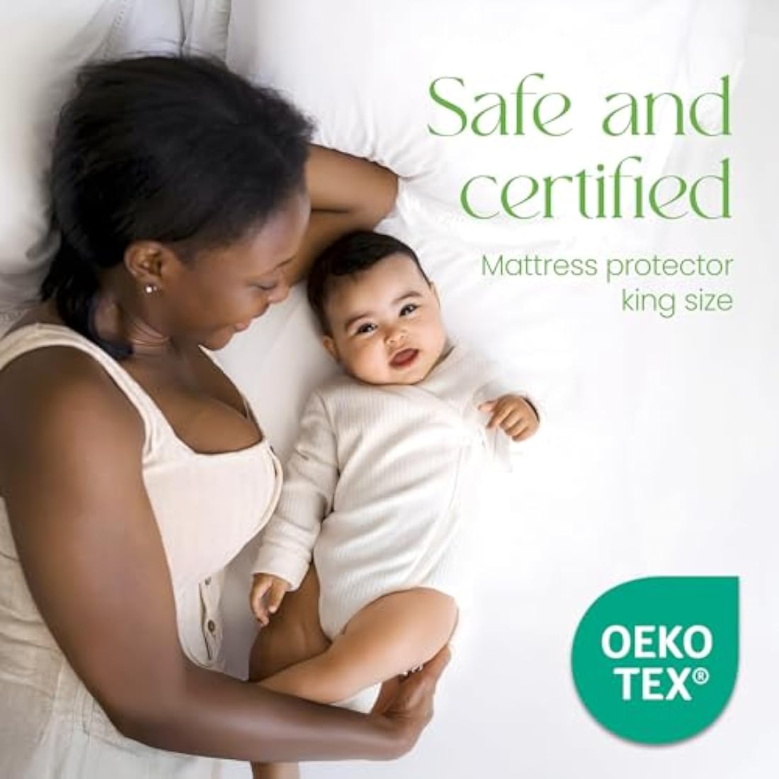 EU King Waterproof Bamboo Mattress Protector – 160x200cm