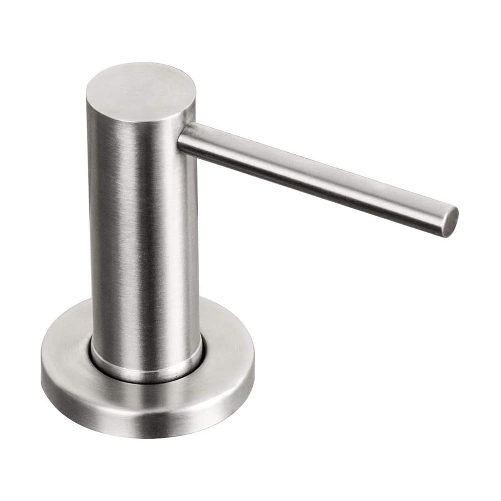 Hopbucan Kitchen Sink Soap Dispenser – Brushed Stainless Steel Pump