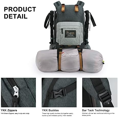 Jolof Store 40L Hiking Backpack – Water Resistant Trekking Rucksack